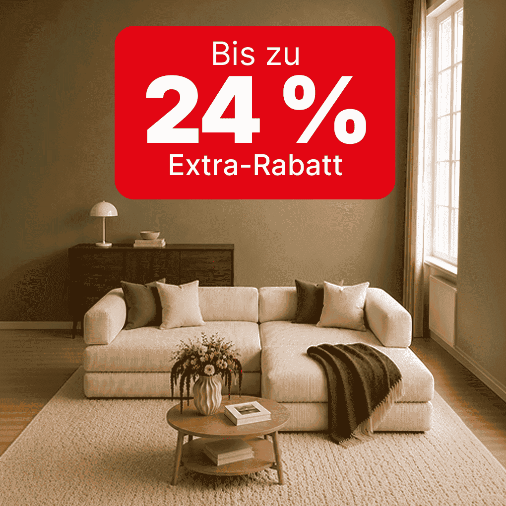 CHECK24 Dealz: Bis zu 24% Extra auf Möbel