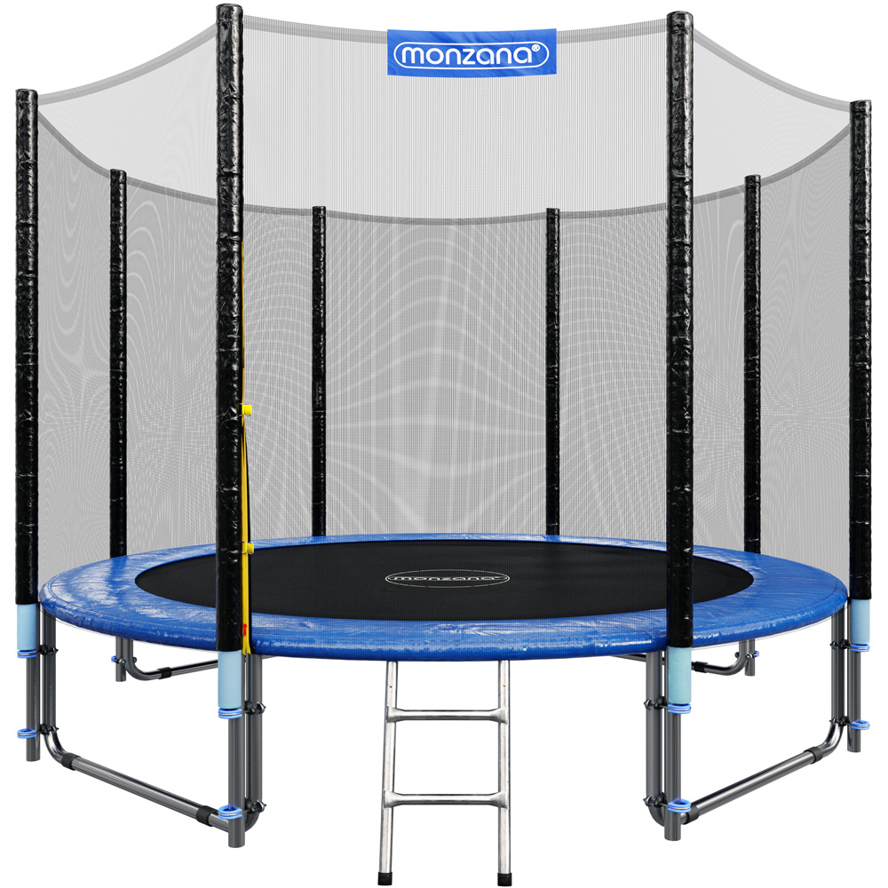 Monzana Trampolin 427 Cm TÜV SÜD GS Zertifiziert Komplettset Inkl. Sicherheitsnetz Leiter Randabdeckung Zubehoer Kindertrampolin Gartentrampolin 19011876