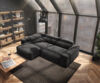 Delife 'Sirpio XL' Ecksofa mit variabler Recamiere, 270x170 cm, Schwarz, Mikrofaser, ohne Hocker Bild 5