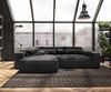 Delife 'Sirpio XL' Ecksofa mit variabler Recamiere, 270x170 cm, Schwarz, Mikrofaser, ohne Hocker Bild 2