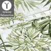 Buymax Bettwäsche Amazing Green, Renforcé: 100% Baumwolle, 4 teilig, 135x200 cm, Bettbezug-Set, mit Reißverschluss, Blumen Eukalyptus Grün Bild 4
