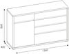 Sideboard in Eiche, SELMA-129 Bild 4
