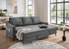 Sofa Valentina von Benformato: Elegantes Breitcord-Sofa mit Schlaffunktion, Bettkasten und Flexibler Recamiere – In drei stilvollen Farben erhältlich Bild 2