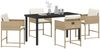vidaXL Garten Essgruppe 5 pcs Beige Poly-Rattan 3380730 Bild 3