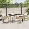 vidaXL Garten Essgruppe 5 pcs Beige Poly-Rattan 3380730 Bild 4