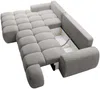 Vente-unique - FARNETA Sofa Stoff Grau - B 177 cm x H 86 cm x L 280 cm Bild 5