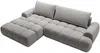 Vente-unique - FARNETA Sofa Stoff Grau - B 177 cm x H 86 cm x L 280 cm Bild 3