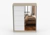 imoebel24 Schwebetürenschrank BONO 05 160 cm - Sonoma / Weiss Bild 3