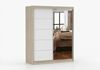 imoebel24 Schwebetürenschrank BONO 05 160 cm - Sonoma / Weiss Bild 5
