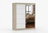 imoebel24 Schwebetürenschrank BONO 05 160 cm - Sonoma / Weiss Bild 4