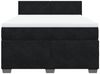 vidaXL Boxspringbett mit Matratze Schwarz 140x200 cm Samt 3286326 Bild 4