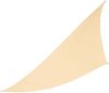 BURI Sonnensegel Dreieckig 510 x 524 x 509 cm Beige / Creme | UV-Schutz 50+ & Wasserabweisend | Robustes Polyester mit Spannseilen | Ideal für Garten, Balkon, Terrasse & Camping Bild 3