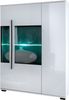 INOSIGN Vitrine Cantara, Vitrinenschrank in Eiche Evoke oder weiß, Standvitrine schwarzer Stangengriff, ausreichend Stauraum, vielseitig einsetzbar Bild 2