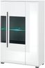 INOSIGN Vitrine Cantara, Vitrinenschrank in Eiche Evoke oder weiß, Standvitrine schwarzer Stangengriff, ausreichend Stauraum, vielseitig einsetzbar Bild 4
