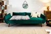 riess-ambiente Schlafsofa DIVANI 220cm smaragdgrün / braun, Einzelartikel 1 Teile, Wohnzimmer · Samt · 3-Sitzer · Couch mit Bettfunktion · Retro Design Bild 4