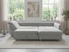 Ecksofa Schlafcouch L-Garnitur Bettkasten Ottomane rechts Mikrofaser in Grau Bild 3