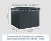 Hörmann EcoStar Euroline Gerätehaus Flachdach mit Lichtband 262 x 262 Anthrazitgrau 2-flg Bild 4
