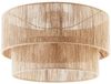 tectake Deckenleuchten Boho Jute-Lampe „Lignea Lux“ – Hängelampe aus Naturfaser 40W, Wickeltechnik, inkl. Montagematerial Bild 2