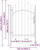 vidaXL Gartentor Woerden Stahl 1x2,25 m Weiß 143066 Bild 5