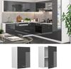 Hängeschrank R-Line Anthrazit Hochglanz 45 cm Vicco Bild 2