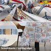 ANRO Tischdecke abwaschbar Tischtuch Baumwolle Polyester wasserabweisend (Einzelstück 1-tlg), Schmutzabweisend Patchwork Rot 100x140cm Bild 3