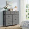 SONGMICS Kommode, Schrank, 9 Stoffschubladen, für Schlafzimmer, Flur, Wohnzimmer, grau Bild 2
