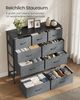 SONGMICS Kommode, Schrank, 9 Stoffschubladen, für Schlafzimmer, Flur, Wohnzimmer, grau Bild 3
