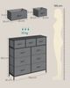 SONGMICS Kommode, Schrank, 9 Stoffschubladen, für Schlafzimmer, Flur, Wohnzimmer, grau Bild 5