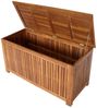 TPFGarden Auflagenbox ELLESMERE (Gartentruhe aus geöltem Akazienholz, FSC®-zertifiziert, Hochwertig verarbeitete Outdoor Auflagenbox), Gartenbox mit Maßen BxTxH: 117x50x58.5 cm Bild 1