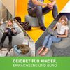 Green Bean® Sitzsack-Hocker 45x25cm mit EPS-Perlen Füllung - Sitz-Pouf für Sitzsäcke - Sitzhocker für Kinder und Erwachsene - Grau Bild 5