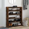 vidaXL Schuhregal Räuchereiche 80x25x100 cm Holzwerkstoff 859900 Bild 3