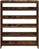 vidaXL Schuhregal Räuchereiche 80x25x100 cm Holzwerkstoff 859900 Bild 4