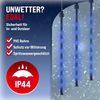 Monzana Lichterkette Diamantenregen 6,6m 48 LED Blau Innen Außen Weihnachten Weihnachtsdeko Weihnachtsbeleuchtung Bild 4