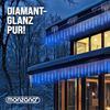 Monzana Lichterkette Diamantenregen 6,6m 48 LED Blau Innen Außen Weihnachten Weihnachtsdeko Weihnachtsbeleuchtung Bild 5