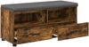 vidaXL Flurbank mit Kissen Geräucherte Eiche 100 x 38 x 46 cm 891468 Bild 5