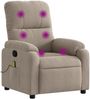 vidaXL Massagesessel Taupe Mikrofasergewebe 373456 Bild 2