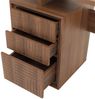 Schreibtisch HWC-O32, Bürotisch Computertisch Arbeitstisch, Schublade, Melamin Holz, 77 x 118 x 58 cm ~ braun Bild 5