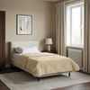 vidaXL Ganzjahresbettdecke Gepolstert Creme 155 x 220 cm 42026296 Bild 4