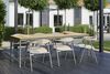Gartenesstisch Nox 238x90 cm von Brafab, aus Aluminium und Bambus, modern, Nordic Green, geeignet für 8-10 Personen Bild 3