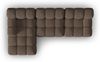 Micadoni Modulares Ecksofa Bellis 4-Sitzer Links 3D-Stoff Sonic Braun Bild 5