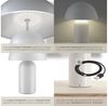 tectake Schreibtischlampe Akku-Tischlampe, Dimmbar, nicht relevant, Kleine Retro-Tischleuchte im angesagten Pilzdesign der 70er-Jahre Bild 3