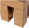 Beistelltisch Mirror - Holz & Spiegelglas Braun, 45 x 45 cm Bild 5