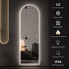WDWRITTI Ganzkörperspiegel ohne rahmen 165x60cm LED Ganzkörperspiegel groß Flurspiegel Modern (Wandspiegel mit beleuchtung groß, Dimmbar, Kalt/Neutral/Warmweiß, Memory-Funktion), für Wohnzimmer Schlafzimmer Garderobe Flur Friseurladen Bild 4