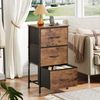 WLIVE Kommode mit 3 Stoffschubladen, Schubladenschrank mit Holzplatte & Metallrahmen, Aufbewahrungsschrank für Schlafzimmer, Wohnzimmer & Flur Bild 4