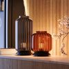 s.luce Velo Glas-Tischleuchte mit Schalter Braun, Schwarz Ø 18cm Bild 2