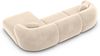 Samtstoff Ecksofa Monteluna L Form - Samtstoff - creme - Rechts Bild 4