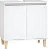 vidaXL 3-tlg. Badmöbel-Set Weiß Holzwerkstoff 3185581 Bild 5