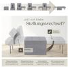 tectake Relaxsessel gepolsterter Schlafhocker mit extra Kopfkissen, Belastbarkeit 150 kg (Schlafsessel Ponto, in Grau), 4 in 1, 6-fach verstellbare Rückenlehne, stabiles Stahlgestell Bild 2