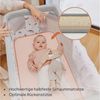 Lionelo Aurora 3 in 1 Babybett bis 9 kg, Beistellbett, Wiege, Höhenverstellug und Einstellung der Neigung der Matratze, 4 Räder mit Bremse Ergonomische Matratze Tasche Bild 3