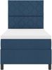 vidaXL Boxspringbett mit Matratze mit LED Blau 100 x 200 cm Stoff 3342927 Bild 4
